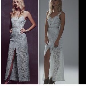 Free People Lace Evening Formal Maxi Dress 6